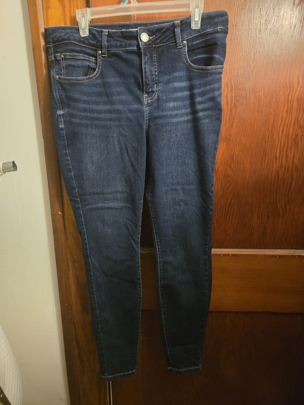 Classic Dark Blue Skinny Leg Jeans